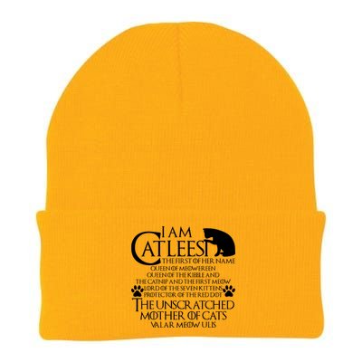 I Am The Catleesi Mother Of Cats Knit Cap Winter Beanie