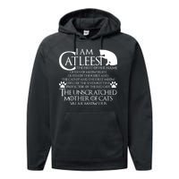 I Am The Catleesi Mother Of Cats Performance Fleece Hoodie