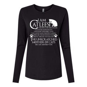 I Am The Catleesi Mother Of Cats Womens Cotton Relaxed Long Sleeve T-Shirt