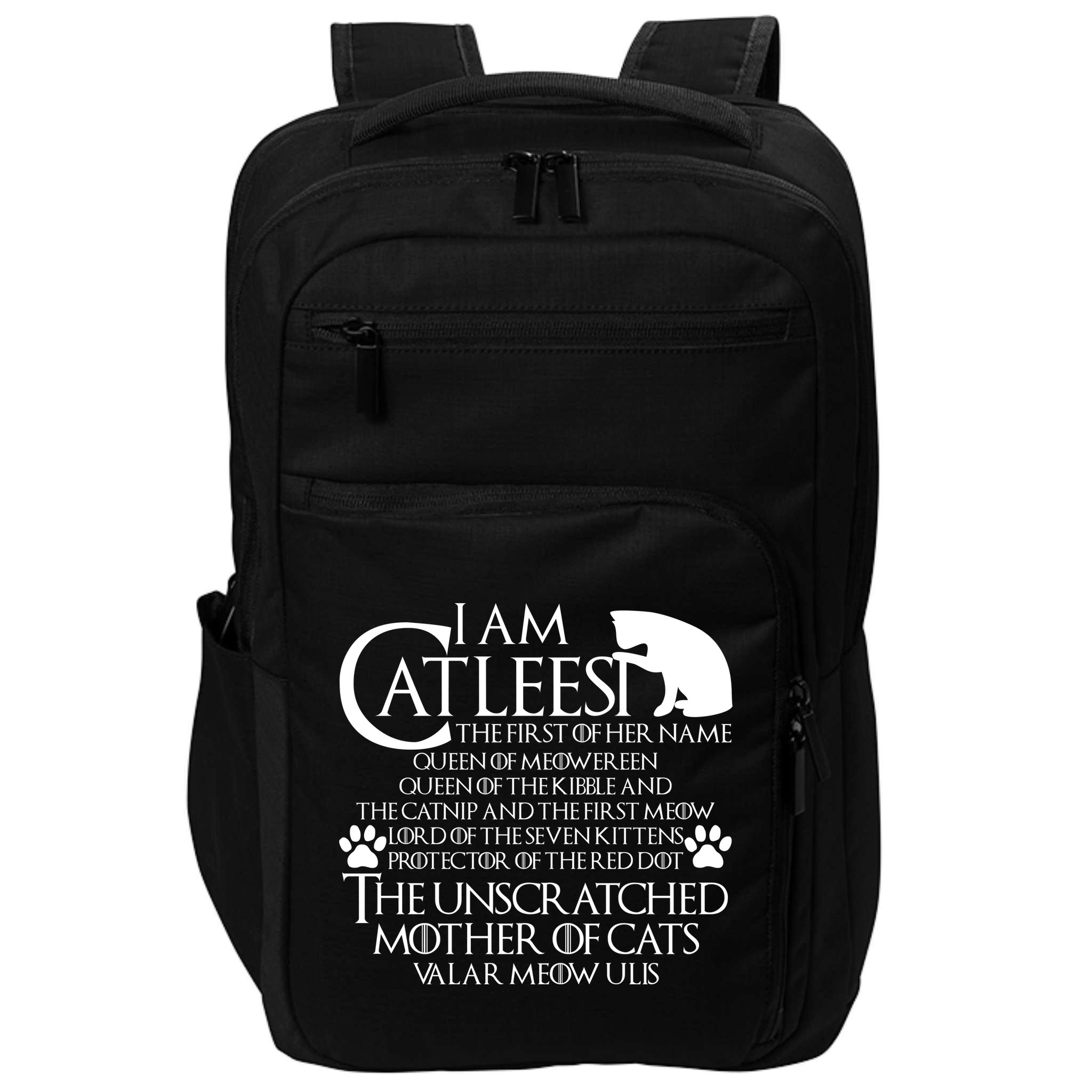 I Am The Catleesi Mother Of Cats Impact Tech Backpack