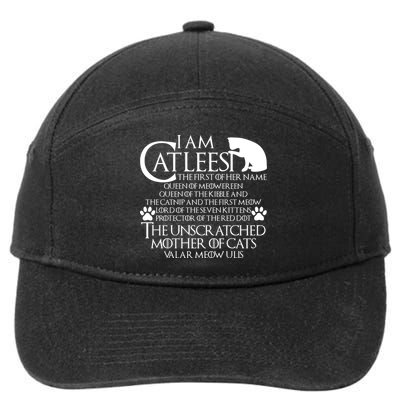 I Am The Catleesi Mother Of Cats 7-Panel Snapback Hat