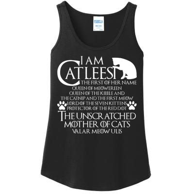 I Am The Catleesi Mother Of Cats Ladies Essential Tank