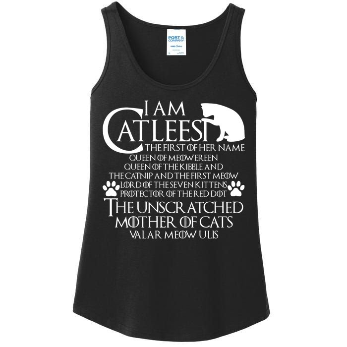 I Am The Catleesi Mother Of Cats Ladies Essential Tank