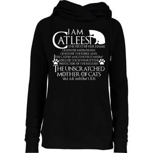 I Am The Catleesi Mother Of Cats Womens Funnel Neck Pullover Hood