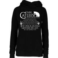 I Am The Catleesi Mother Of Cats Womens Funnel Neck Pullover Hood