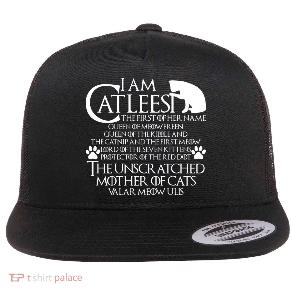 I Am The Catleesi Mother Of Cats Flatbill Hat