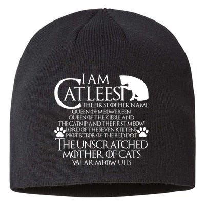 I Am The Catleesi Mother Of Cats Sustainable Beanie