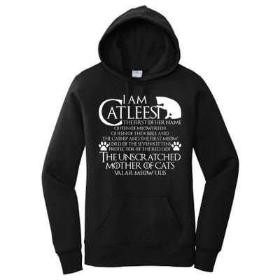 I Am The Catleesi Mother Of Cats Women's Pullover Hoodie