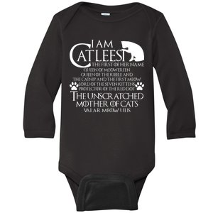 I Am The Catleesi Mother Of Cats Baby Long Sleeve Bodysuit