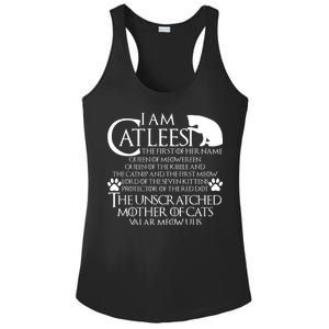 I Am The Catleesi Mother Of Cats Ladies PosiCharge Competitor Racerback Tank