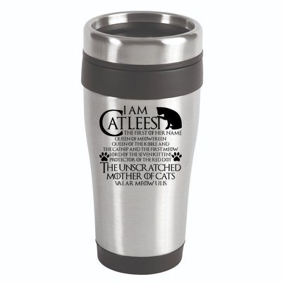 I Am The Catleesi Mother Of Cats 16oz Travel Tumbler