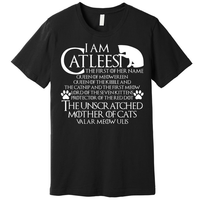 I Am The Catleesi Mother Of Cats Premium T-Shirt