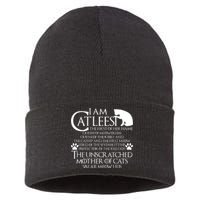 I Am The Catleesi Mother Of Cats Sustainable Knit Beanie