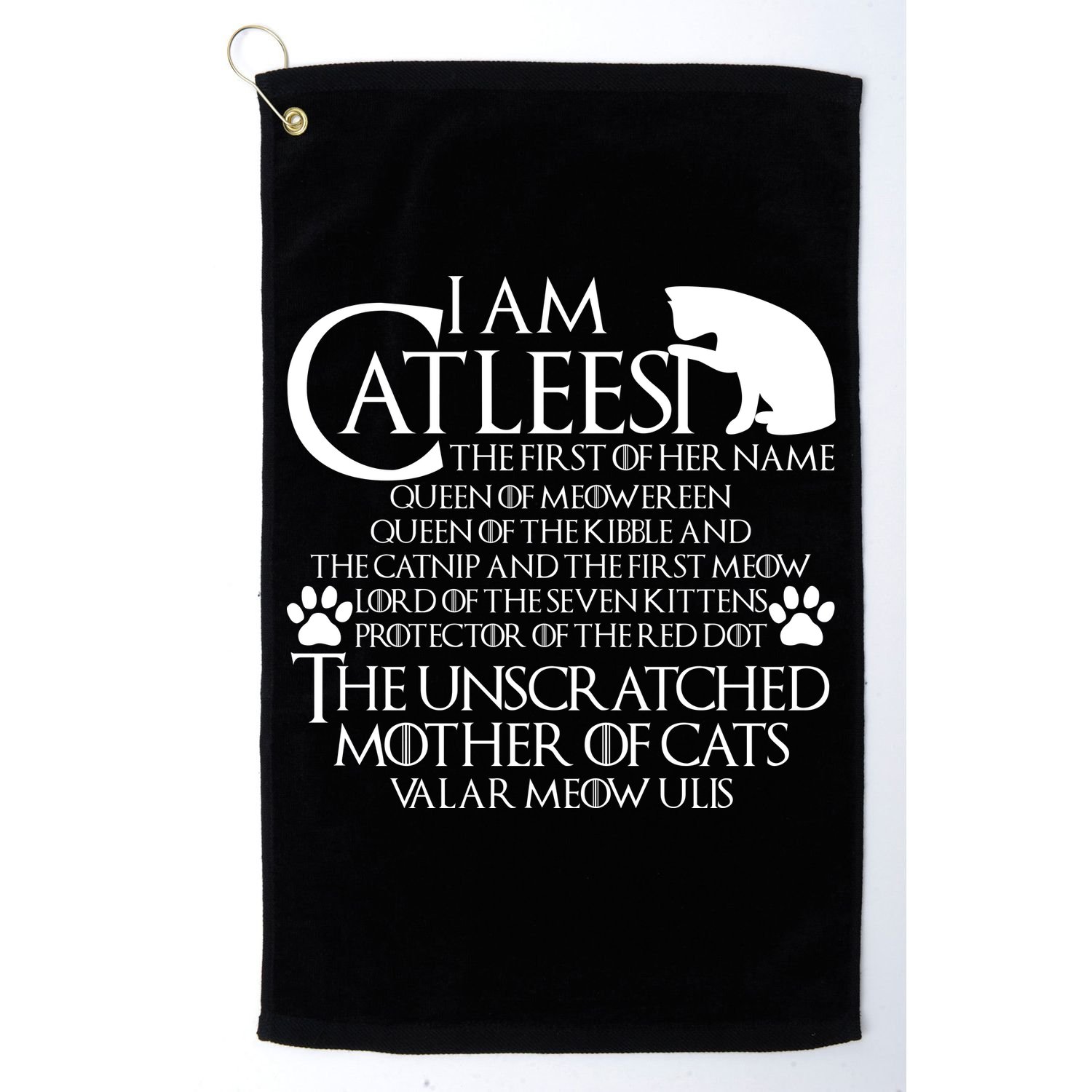 I Am The Catleesi Mother Of Cats Golf Towel