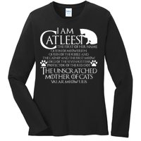 I Am The Catleesi Mother Of Cats Ladies Long Sleeve Shirt