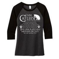 I Am The Catleesi Mother Of Cats Women's Tri-Blend 3/4-Sleeve Raglan Shirt