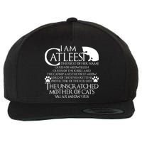 I Am The Catleesi Mother Of Cats Wool Snapback Cap