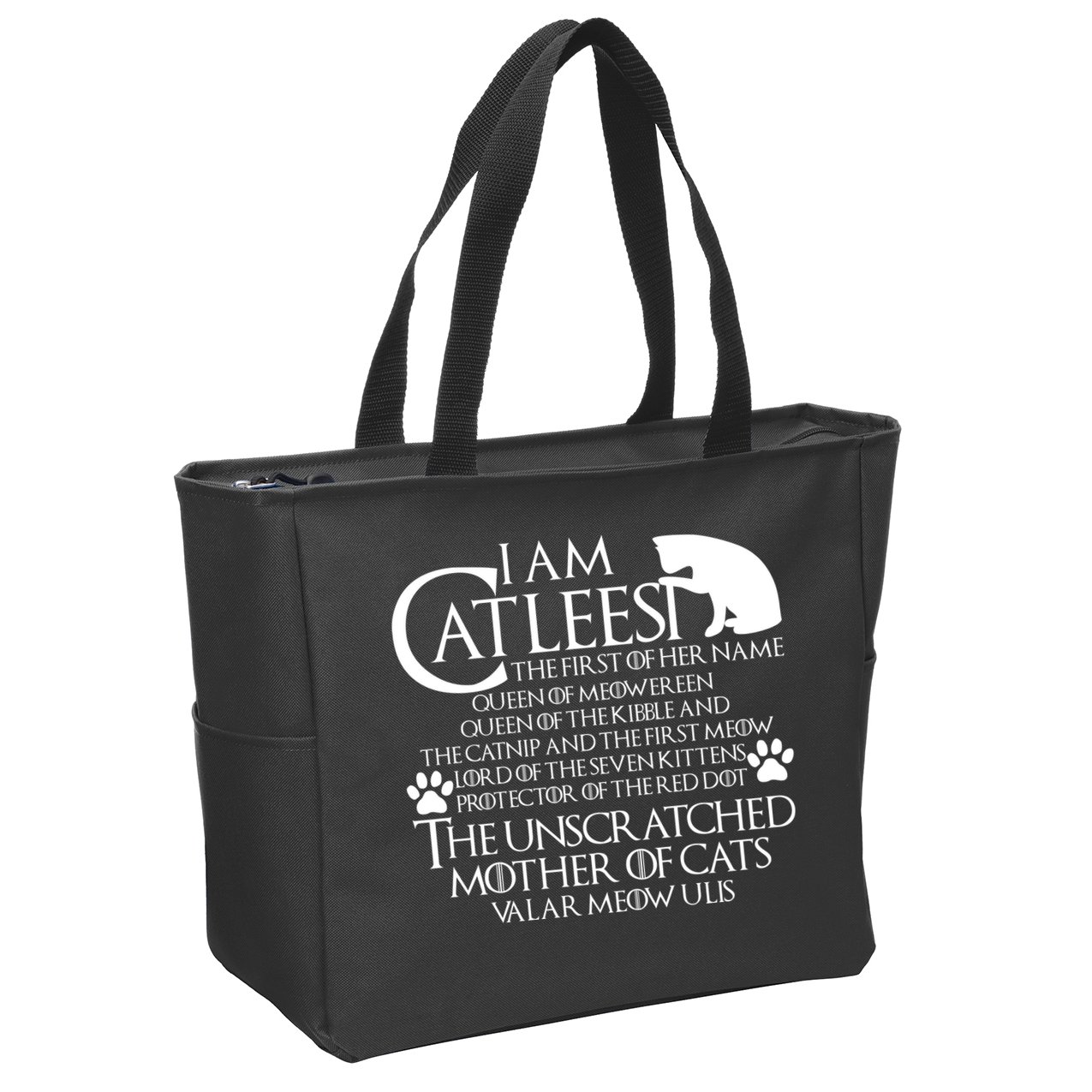 I Am The Catleesi Mother Of Cats Zip Tote Bag