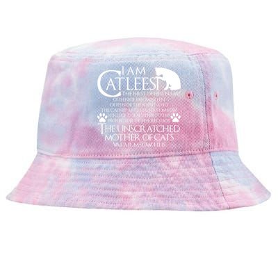 I Am The Catleesi Mother Of Cats Tie-Dyed Bucket Hat