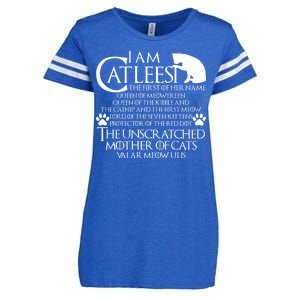 I Am The Catleesi Mother Of Cats Enza Ladies Jersey Football T-Shirt