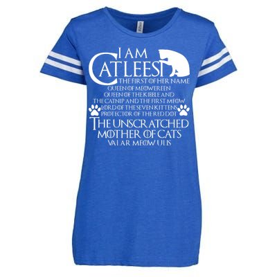 I Am The Catleesi Mother Of Cats Enza Ladies Jersey Football T-Shirt