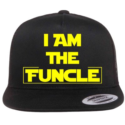 I Am The Funcle Fun Uncle Flat Bill Trucker Hat