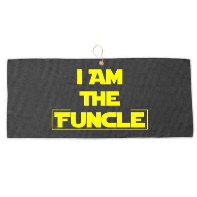 I Am The Funcle Fun Uncle Large Microfiber Waffle Golf Towel