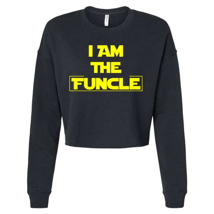 I Am The Funcle Fun Uncle Cropped Pullover Crew