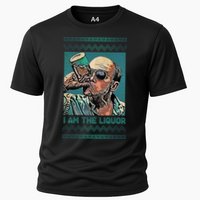 I Am The Liquor Ugly Christmas Sweater Cooling Performance Crew T-Shirt