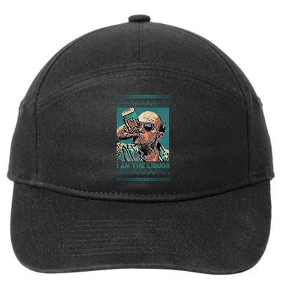 I Am The Liquor Ugly Christmas Sweater 7-Panel Snapback Hat