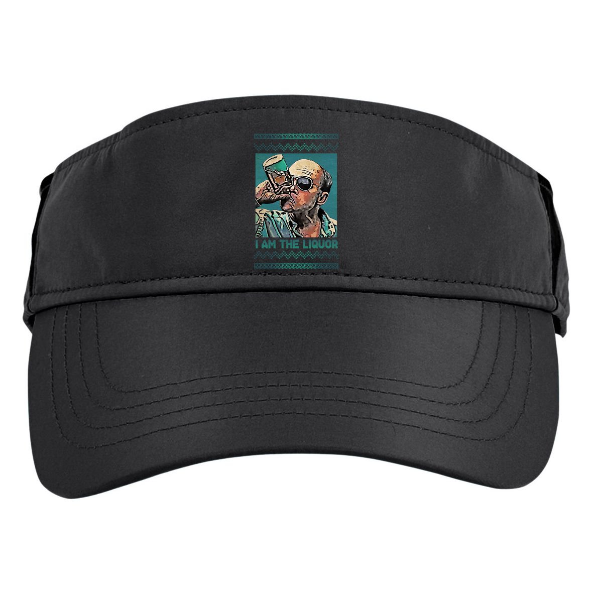 I Am The Liquor Ugly Christmas Sweater Adult Drive Performance Visor