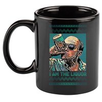 I Am The Liquor Ugly Christmas Sweater 11oz C Handle Ceramic Mug