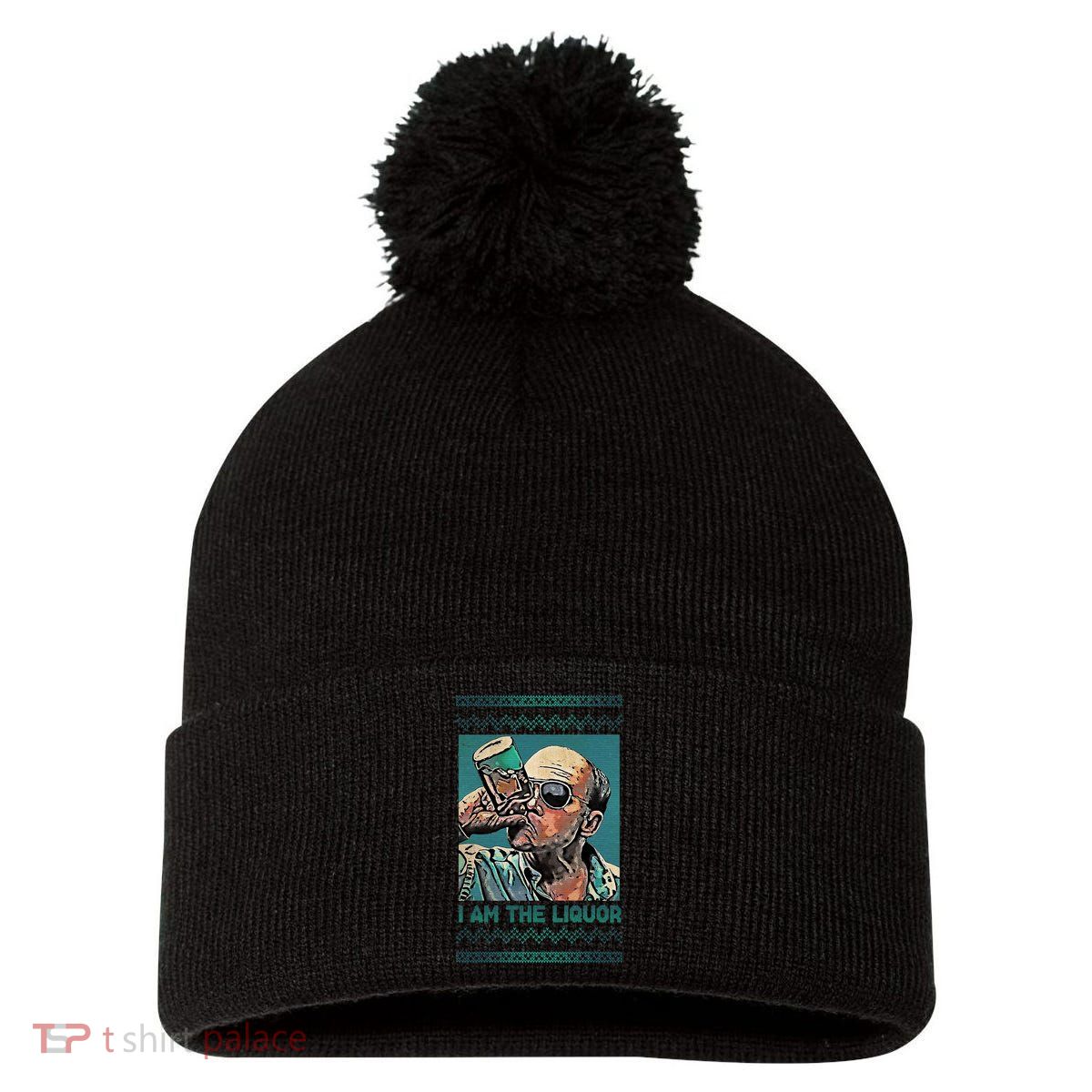I Am The Liquor Ugly Christmas Sweater Pom Pom 12in Knit Beanie