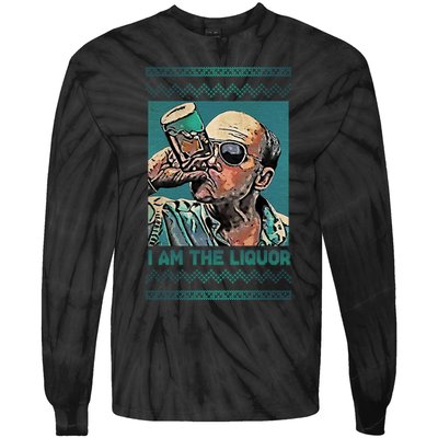 I Am The Liquor Ugly Christmas Sweater Tie-Dye Long Sleeve Shirt