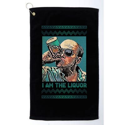 I Am The Liquor Ugly Christmas Sweater Golf Towel