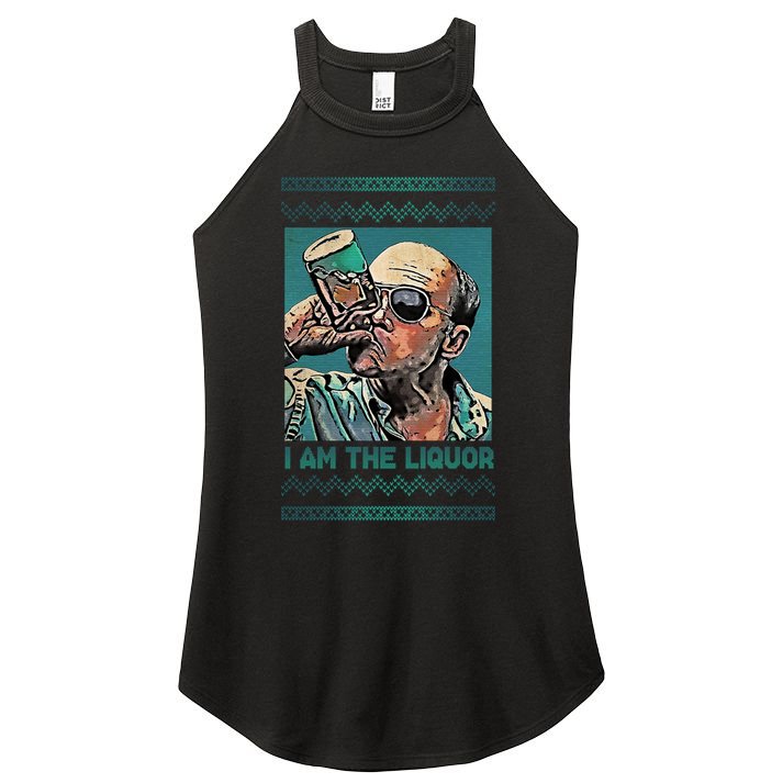 I Am The Liquor Ugly Christmas Sweater Women's Perfect Tri Rocker Tank