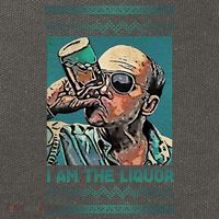 I Am The Liquor Ugly Christmas Sweater Cotton Canvas Backpack