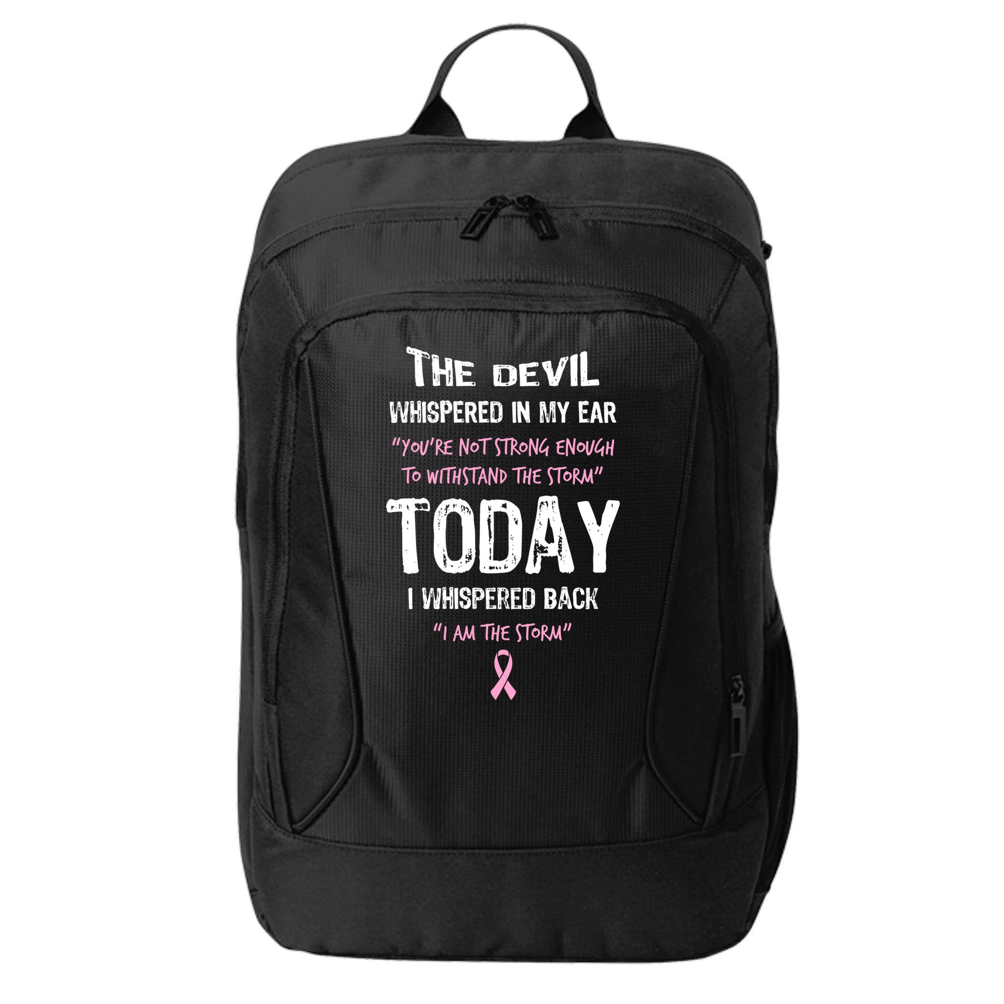 I Am The Storm Breast Cancer Quote City Backpack