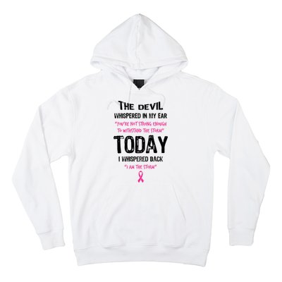 I Am The Storm Breast Cancer Quote Hoodie