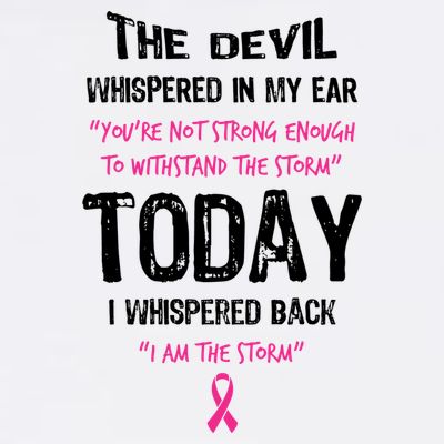 I Am The Storm Breast Cancer Quote T-Shirt