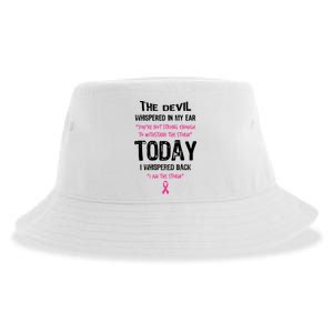 I Am The Storm Breast Cancer Quote Sustainable Bucket Hat