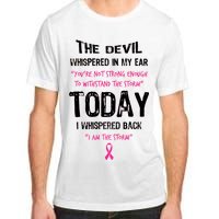 I Am The Storm Breast Cancer Quote Adult ChromaSoft Performance T-Shirt