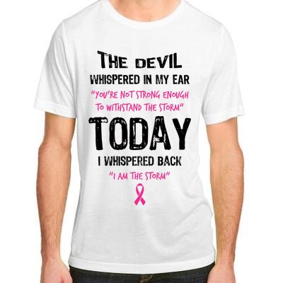 I Am The Storm Breast Cancer Quote Adult ChromaSoft Performance T-Shirt