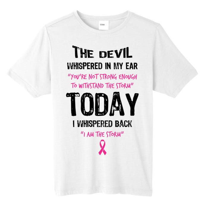 I Am The Storm Breast Cancer Quote Tall Fusion ChromaSoft Performance T-Shirt