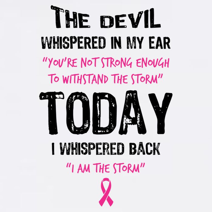 I Am The Storm Breast Cancer Quote Bucket Hat