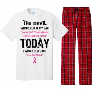 I Am The Storm Breast Cancer Quote Pajama Set