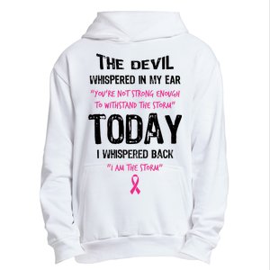 I Am The Storm Breast Cancer Quote Urban Pullover Hoodie