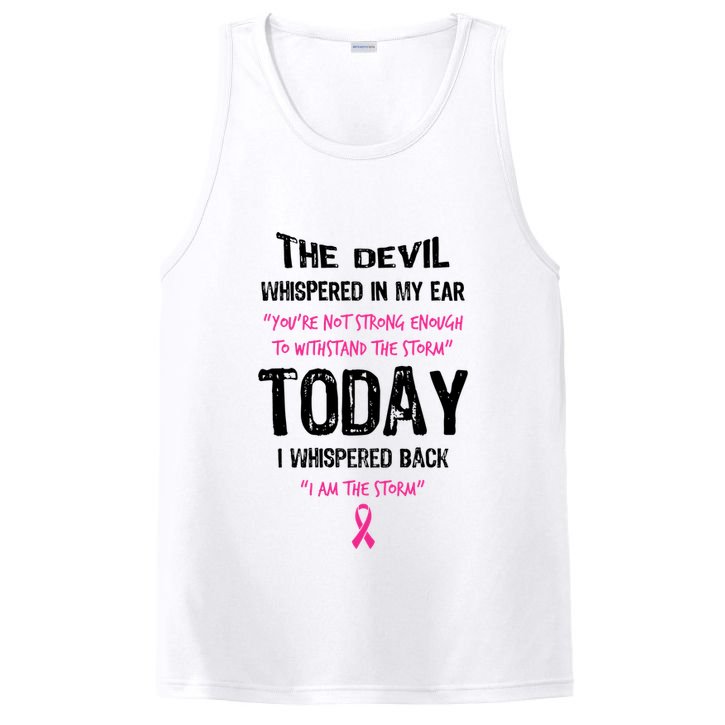 I Am The Storm Breast Cancer Quote PosiCharge Competitor Tank