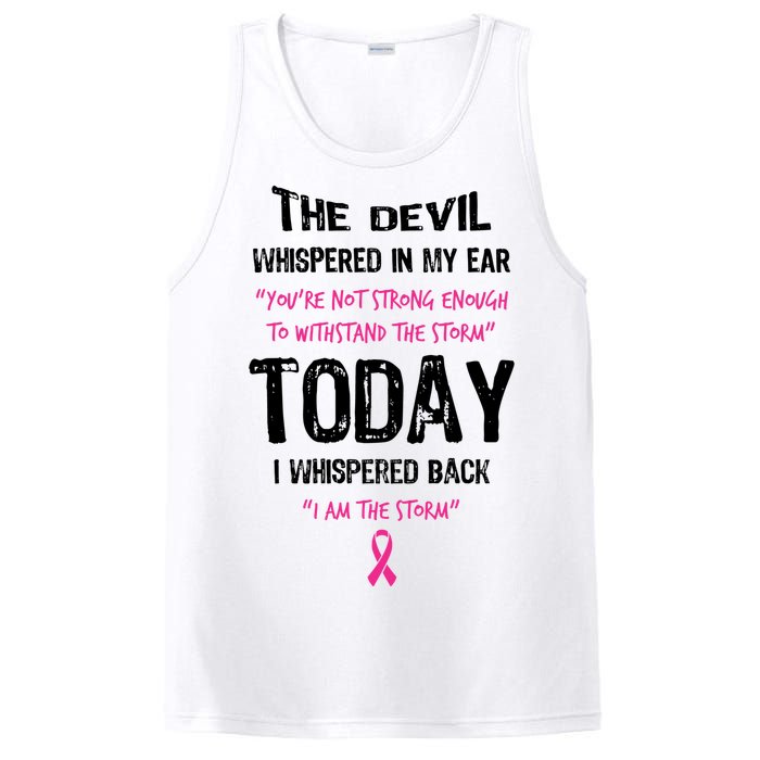 I Am The Storm Breast Cancer Quote PosiCharge Competitor Tank