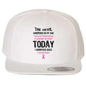 I Am The Storm Breast Cancer Quote Wool Snapback Cap